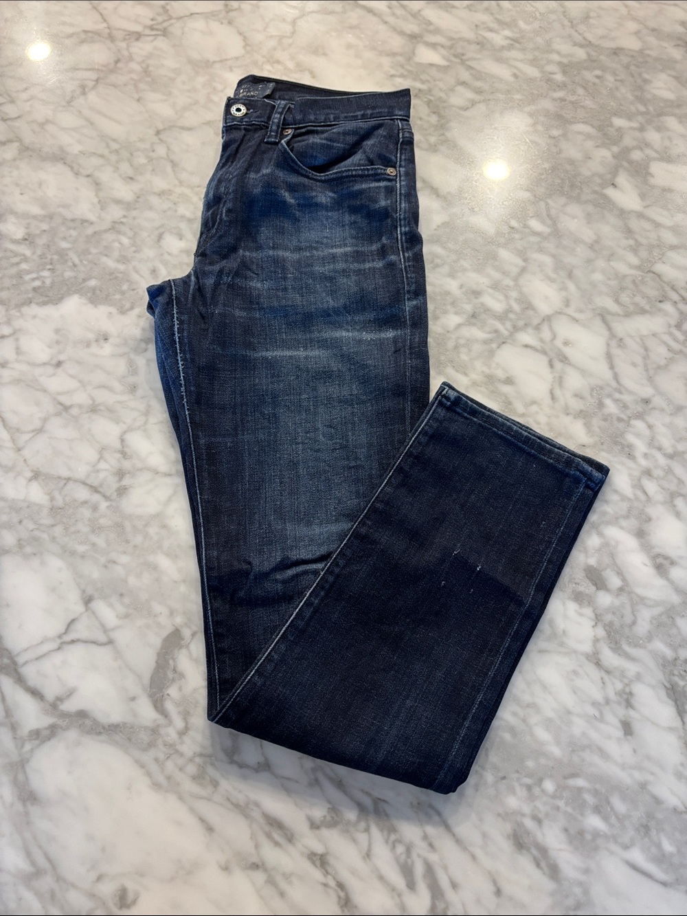 Lucky Brand Men's Dark Blue Slim Straight Jeans